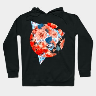 Geometric Flowers and Bees Hoodie